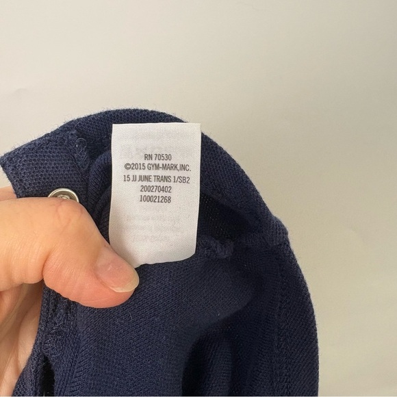 Janie And Jack Navy Blue Cotton Short Sleeve Sailor Romper 0-3 Months - Picture 5 of 5